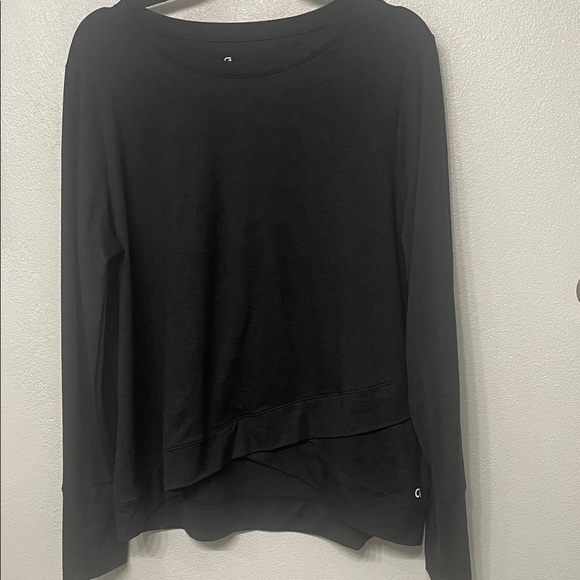 GAP Tops - GapFit Black Brushed Tech Jersey Long Sleeve Top XL